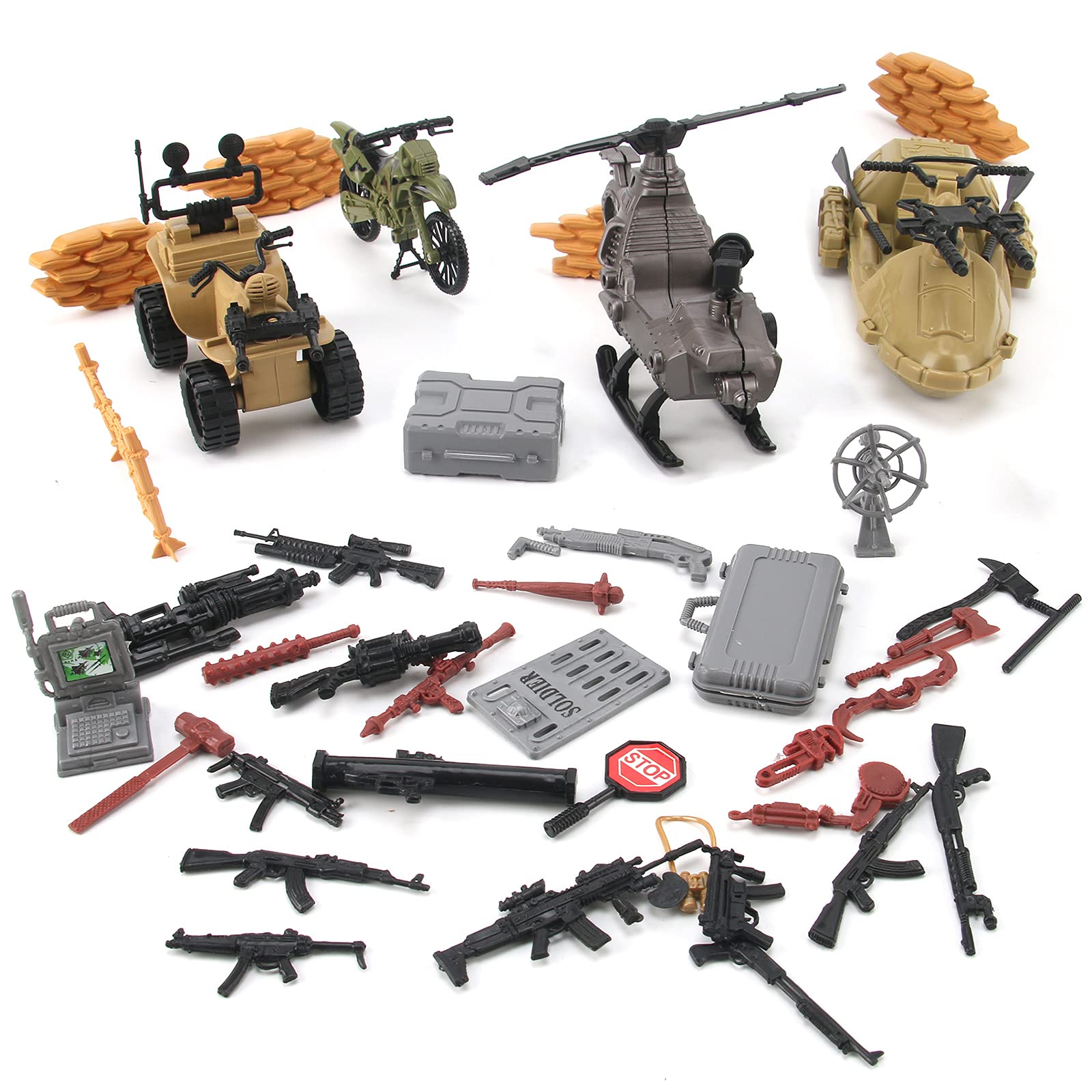 Military Army Special Forces Action Figures Soldiers Vehicles